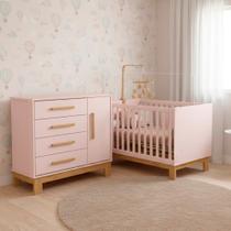 Quarto Bebe Infantil Q Encanto Berço Vira Cama e Comoda Sapateira 1 Porta 4 Gavetas Slim Qmovi Quarto Bebe Infantil Q Encanto Berço Vira Cama e Comoda Sapateira 1 Porta 4 Gavetas Slim Qmovi
