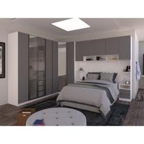 Quarto Canto Com 8 Módulos Espelho E Vidro Reflecta