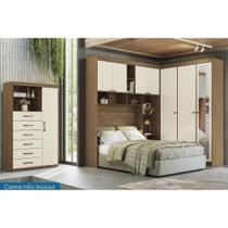 Quarto Casal Completo 2 Peças (1GuardaRoupa+1Cômoda) QC92 Jatoba/Areia - Santos Andirá Quarto Casal Completo 2 Peças (1GuardaRoupa+1Cômoda) QC92 Jatoba/Areia - Santos Andirá
