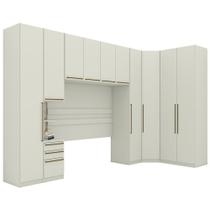 Quarto Casal Modulado 10 Portas Cm Seletto Henn Areia