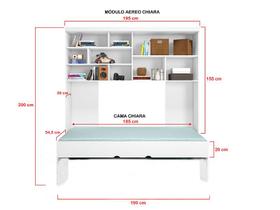 Quarto Chiara Roupeiro, Modulo Aéreo e Cama - Phoenix Baby Quarto Chiara Roupeiro, Modulo Aéreo e Cama - Phoenix Baby