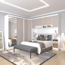 Quarto Com 6 Módulos Com Espelho E Cabeceira Alpes Luciane Branco Pf-cinammon Pf Quarto Com 6 Módulos Com Espelho E Cabeceira Alpes Luciane Branco Pf-cinammon Pf