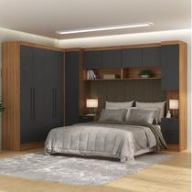Quarto Completo 10 Portas 8 Gavetas 7 Peças Viena Espresso Móveis Quarto Completo 10 Portas 8 Gavetas 7 Peças Viena Espresso Móveis