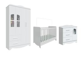 Quarto Completo Bebe Lisi Moveis Peroba berço minicama MDF