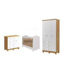 Quarto Completo Bebe Moveis Peroba Dorabelly Clara Jr MDF 3