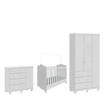 Quarto Completo Bebe Moveis Peroba Dorabelly Clara Jr MDF 3
