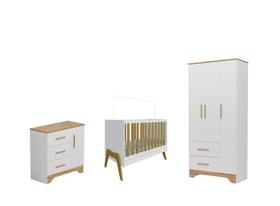 Quarto Completo Bebe Moveis Peroba Guti Popy 03 pts Ls MDF
