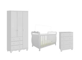 Quarto Completo Bebe Moveis Peroba Lisi Junior 03 portas MDF