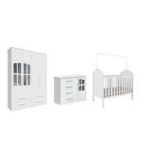 Quarto Completo Bebê Moveis Peroba Provençal Charlo Elo MDF