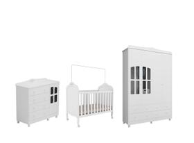 Quarto Completo Bebe Moveis Peroba Provençal Elo MDF
