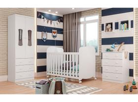 Quarto Completo Bebê Moveis Peroba Uli Luna berço americano