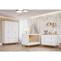 Quarto Completo Bebe Permobili Biscoito Retro MDF