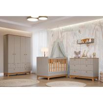 Quarto Completo Bebe Permobili Biscoito Retro MDF
