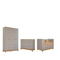 Quarto Completo Bebe Permobili Biscoito Retro MDF