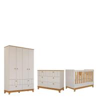 Quarto Completo Bebe Permobili Biscoito Retro MDF