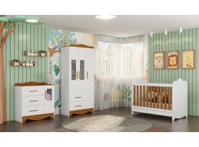 Quarto Completo Bebe Provençal Moveis Peroba Clara MDF