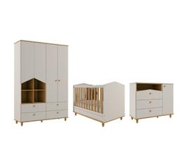 Quarto Completo Bebê Retro Permobili mimo com porta MDF Quarto Completo Bebê Retro Permobili mimo com porta MDF