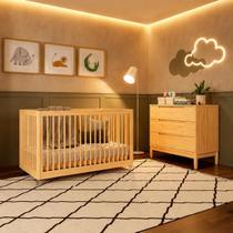 Quarto Completo Com Berço + Colchões + Cômoda Coleção Lion Quarto Completo Com Berço + Colchões + Cômoda Coleção Lion