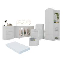 Quarto Completo com Colchão, Poltrona de Amamentação e Puff João e Maria Multimóveis MP4110