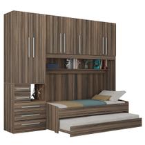 Quarto Completo de Solteiro com 2 Camas e Guarda-Roupa 1326E San Remo Quarto Completo de Solteiro com 2 Camas e Guarda-Roupa 1326E San Remo