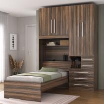 Quarto Completo de Solteiro com Cama e Guarda-Roupa 1225D San Remo Quarto Completo de Solteiro com Cama e Guarda-Roupa 1225D San Remo