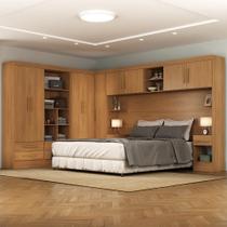 Quarto Completo Genius 9 Portas 8 Gavetas Cinamomo - Moville - Rodial