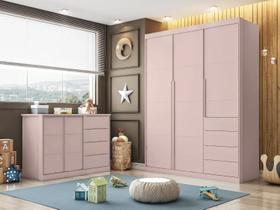 Quarto Completo Infantil Pérola Rosê _ Phoenix Baby