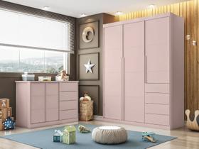 Quarto Completo Infantil Pérola Rosê _ Phoenix Baby