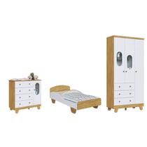 Quarto Completo Infantil Pingo Dorabelly Cama Sol 100% MDF -