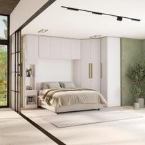 Quarto Completo Kappesberg Adapt 7 Peças Branco Quarto Completo Kappesberg Adapt 7 Peças Branco