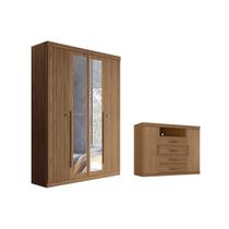 Quarto Completo Modu +1Cômoda QC320 Jatobá - Santos Andirá Quarto Completo Modu +1Cômoda QC320 Jatobá - Santos Andirá