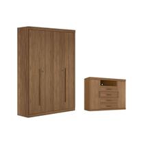 Quarto Completo Modu +1Cômoda QC339 Jatobá - Santos Andirá Quarto Completo Modu +1Cômoda QC339 Jatobá - Santos Andirá