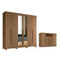 Quarto Completo Modu +1Cômoda QC349 Jatobá - Santos Andirá Quarto Completo Modu +1Cômoda QC349 Jatobá - Santos Andirá