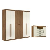 Quarto Completo Modu +1Cômoda QC375 Jatoba/Areia - Santos Andirá Quarto Completo Modu +1Cômoda QC375 Jatoba/Areia - Santos Andirá