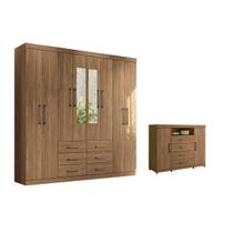 Quarto Completo Modu +1Cômoda QC601 Jatobá - Santos Andirá Quarto Completo Modu +1Cômoda QC601 Jatobá - Santos Andirá