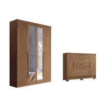 Quarto Completo Modu +Cômoda QC322 Jatobá - Santos Andirá Quarto Completo Modu +Cômoda QC322 Jatobá - Santos Andirá