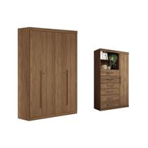 Quarto Completo Modu +Cômoda QC343 Jatobá - Santos Andirá Quarto Completo Modu +Cômoda QC343 Jatobá - Santos Andirá
