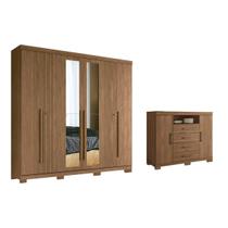 Quarto Completo Modu +Cômoda QC347 Jatobá - Santos Andirá Quarto Completo Modu +Cômoda QC347 Jatobá - Santos Andirá
