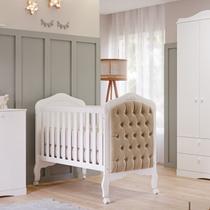 Quarto de Bebê 2 Peças com Berço e Capitonê Espresso Móveis