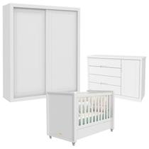 Quarto de Bebê 2 Portas Tutto New Branco Acetinado - Matic