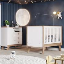 Quarto de Bebê Berço Cômoda Retro Confete