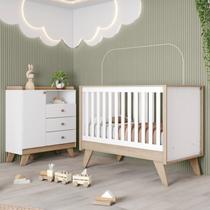 Quarto de Bebê Berço e Cômoda Noah Espresso Móveis