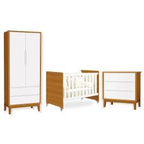 Quarto de Bebê Berço Evolution Guarda Roupa Classic Cômoda 3 Gavetas Classic Quarto de Bebê Berço Evolution Guarda Roupa Classic Cômoda 3 Gavetas Classic