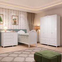 Quarto de Bebê Berço Guarda Roupa e Cômoda Maya Clássico Espresso Móveis Quarto de Bebê Berço Guarda Roupa e Cômoda Maya Clássico Espresso Móveis