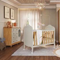 Quarto de Bebê Berço Minicama e Cômoda 1 Porta Janelada 4 Gavetas 100% MDF Maya Provençal Yescasa Bege/Off White/Amêndoa Quarto de Bebê Berço Minicama e Cômoda 1 Porta Janelada 4 Gavetas 100% MDF Maya Provençal Yescasa Bege/Off White/Amêndoa