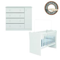 Quarto de Bebê Cômoda Sapateira Helena e Berço 1 com Colchão Nana Neném Branco Phoenix Qmovi Umaflex Quarto de Bebê Cômoda Sapateira Helena e Berço 1 com Colchão Nana Neném Branco Phoenix Qmovi Umaflex