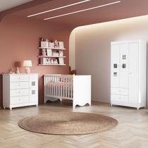 Quarto de Bebê Completo 100% MDF Linha Lua