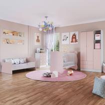 Quarto de Bebê Completo Bambino 3 Portas 6 Gavetas
