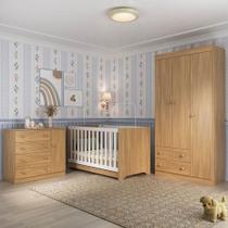 Quarto De Bebê Completo Com Berço Americano 3 Em 1 Encanto Multimóveis MP4589 Madeirado Quarto De Bebê Completo Com Berço Americano 3 Em 1 Encanto Multimóveis MP4589 Madeirado