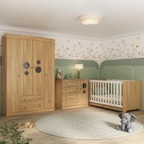 Quarto de Bebê Completo com Berço Americano 3 em 1 Pirulito Multimóveis MP4613